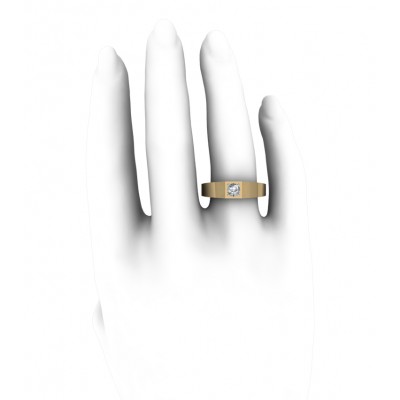 Solitaire Diamond Men's Engagement Ring